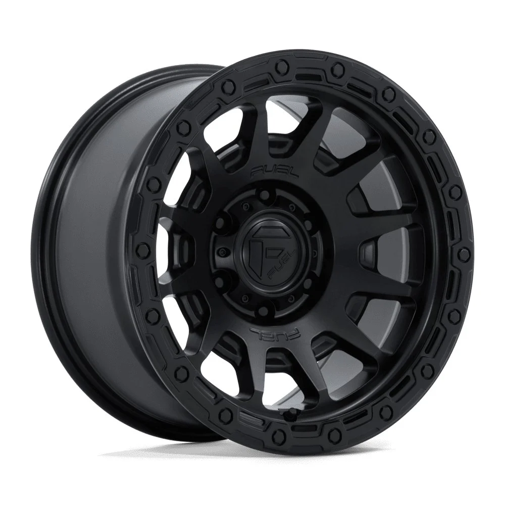 Fuel Off-Road FC884 Fortress in Matte Black / Gloss Black - photo may show a different lug count; this part is 6x139.7