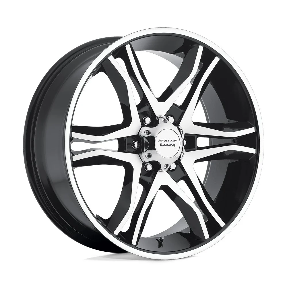 American Racing AR893 Mainline in Gloss Black Machined - photo may show a different lug count; this part is 5x127