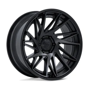 Fuel Off-Road FC405 Dynamo in Matte Black w/ Gloss Black Lip - photo may show a different lug count; this part is 6x139.7