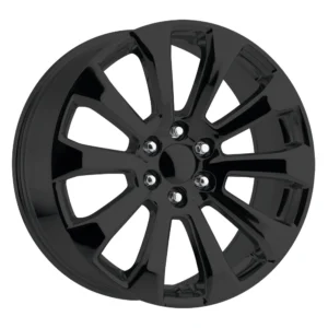 Performance Replicas PR204 in Gloss Black - photo may show a different lug count; this part is 6x139.7