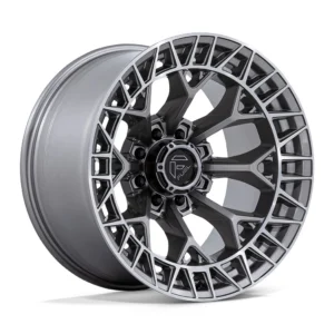 Fuel Off-Road FC873 Charger in Platinum - photo may show a different lug count; this part is 8x180